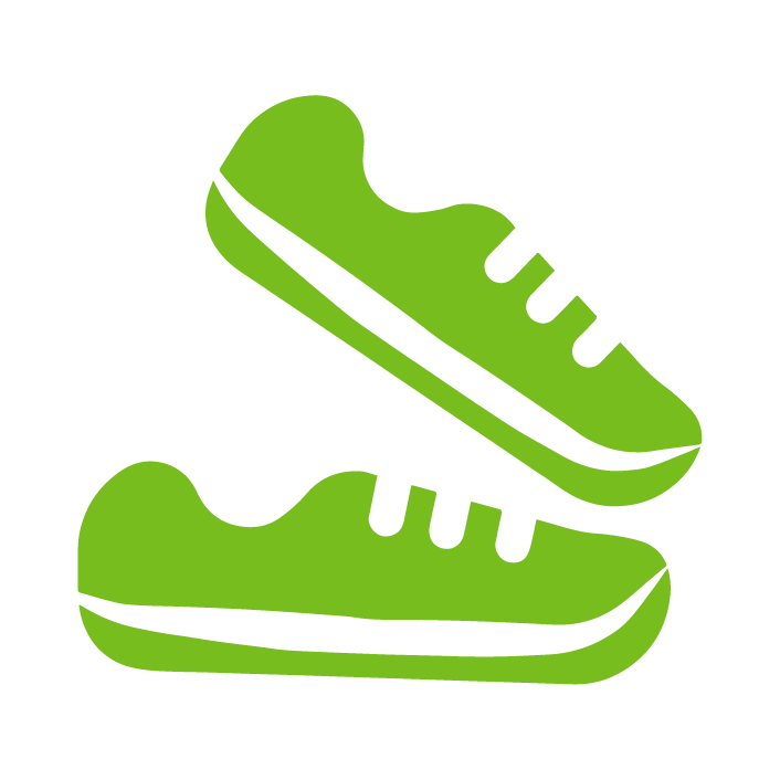 light green sneakers icon