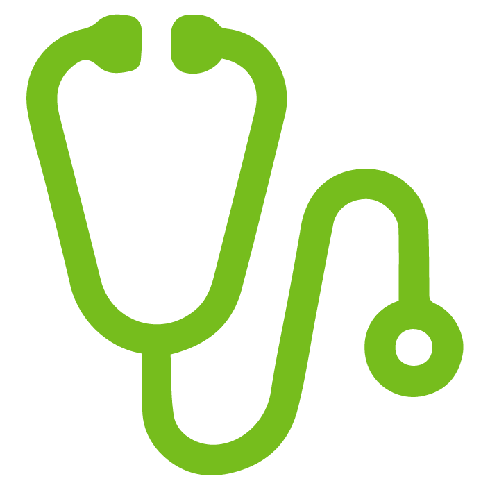 light green stethoscope icon